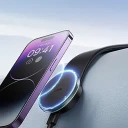 Автотримач з БЗП Baseus C02 Pro Series Magnetic Wireless Charging Car Mount Cluster (C40156) Black - мініатюра 5