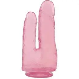 Двойной фаллоимитатор Hi-Rubber Born To Create Pleasure 7.9 Inch 23 см розовый