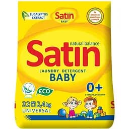 Пральний порошок Satin Natural Balance Baby 2.4 кг