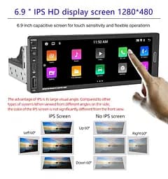 Автомагнітола Android 1 DIN сенсорна XPRO 6288-А (41982-6288-А_2072) - мініатюра 2