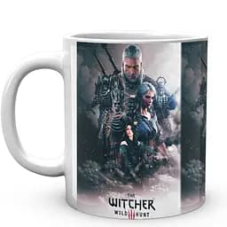 Кружка GeekLand The Witcher Ведьмак Постер Дикая охота TW.02.482 330 мл белая