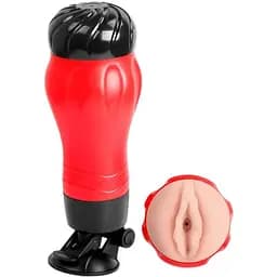 Мастурбатор Crazy Bull Flora з вібрацією тілесний