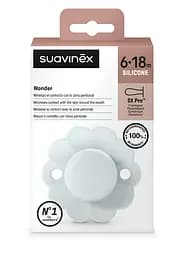 Пустушка Suavinex Wonder фізіологічна силіконова 6-18 місяців світло-блакитна - мініатюра 3