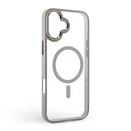 Чехол Apple iPhone 16 Plus, Unit MagSafe, серый, прозрачный, магсейф, противоударный, магнитный, панель-накладка с поддержкой MagSafe, с поддержкой беспроводной зарядки, TPU+PC, защита всего корпуса, ударопрочный, ArmorStandart (ARM79289) - мініатюра 2