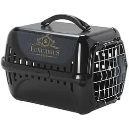 Moderna Trendy Runner Luxurious Pets переноска для кошек с металлической дверцей 50.1х32х34.5 см черная
