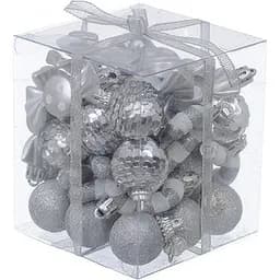 Набір ялинкових прикрас Jumi сріблястий 40 шт. (5900410410985)