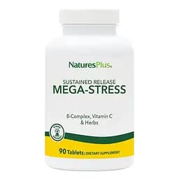 Вітаміни та мінерали Natures Plus Mega-Stress Complex, 90 таблеток
