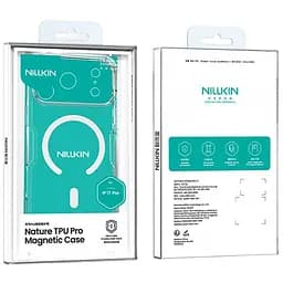 TPU чохол Nillkin Nature Pro Magnetic для Apple iPhone 17 Pro (6.3) Безбарвний (прозорий) - мініатюра 6