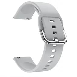 Ремешок силиконовый Tamister для часов 20 мм Active серый