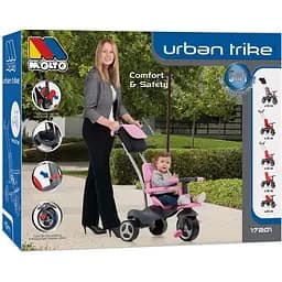Триколісний велосипед Molto Trike Soft Control рожевий - мініатюра 3