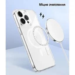 Чохол Vokamo для iPhone 15 Pro захисний з магнітним кільцем прозорий - мініатюра 4