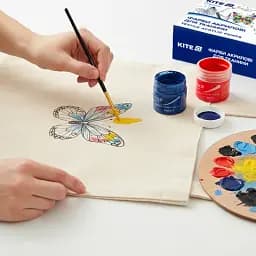 Фарби акрилові для тканини Kite Creative 6 кольорів 20 мл (K-277) - мініатюра 4