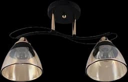 Люстра декоративна V XA1248B/2 Gold+Black на 2 плафонів - мініатюра 2
