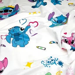 Дитяча постільна білизна Cosas HAPPY STITCH CS7 110х140см (HappyStitchwWhite_El80-46Camellia_140) - мініатюра 12