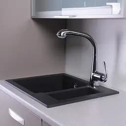 Кухонна мийка Fancy Marble Arizona світло-чорний 105060004 - мініатюра 3