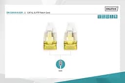 Патч-корд Assmann CAT 6A S-FTP, Cu, LSZH AWG 26/7, 2 м, DK-1644-A-020 Gray - мініатюра 2