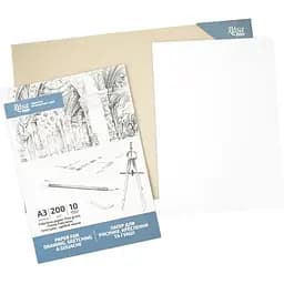 Папка для рисунку та креслення Rosa Studio А3 29.7х42см 10арк Дрібне зерно 200г/м2 - мініатюра 3