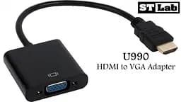 Конвертер ST-Lab U-990 HDMI male тато VGA female мама - мініатюра 2