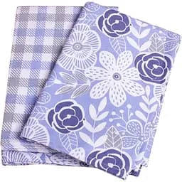 Набір вафельних рушників MirSon №606 Blue flowers 90х45 см 2 шт. (2200006740155)