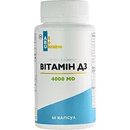 Вітамін D3 All be Ukraine 4000 МО 60 капсул