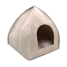 Будинок для котів та малих порід собак Zoo-hunt із фетру Джейн №1 35х35х36 см бежевий (ZH4946-1)