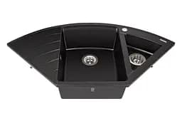 Кухонна мийка гранітна Miraggio Europe black 1100x575x205 00207207, Чорний - мініатюра 2