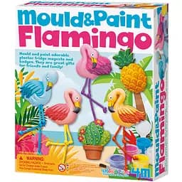 Набор для создания гипсовых магнитов 4M Mould & Paint Фламинго (00-04736)