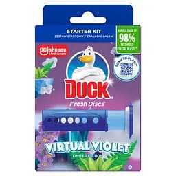 Диски чистоты для унитаза Duck Virtual Violet окрашивающие 6 шт. 36 мл