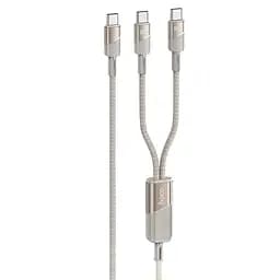 Дата кабель Hoco U139 Type-C to Type-C/Type-C 100W (1.2m) Gold