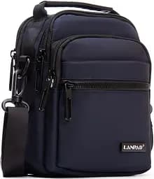 Сумка чоловіча на плече Lanpad нейлон Синя