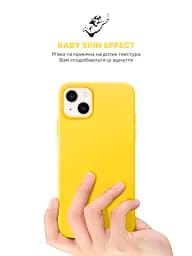 Силиконовый чехол для Apple iPhone 14 Plus, ICON2 Case, желтый, противоударный, панель, защита всего корпуса, матовая поверхность Soft Touch, выступает над дисплеем, совместим с защитными стеклами и пленками, с микрофиброй, ArmorStandart (ARM63605) - мініатюра 8