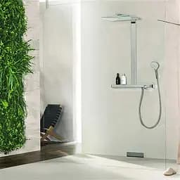 Душова система Hansgrohe Rainmaker Select Showerpipe 460 2jet з термостатом хром/білий 27109400, Хром - мініатюра 4