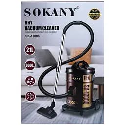 Професійний пилосос SOKANY SK-13006 з мішком 21 л та НЕРА-фільтром, червоний Sokany SK-13006 - мініатюра 30