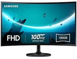 Монітор 24" Samsung Essential S3 Curved FHD VA 100Hz (LS24D360GAIXUA)