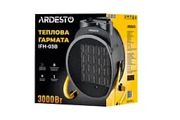 Теплова гармата Ardesto 3,0 кВт, площа обігріву 30 кв.м., чорний, підлоговий (IFH-03B) - мініатюра 2