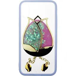 Чохол-накладка Toto TPU Case Decorative Stones IPhone X Rose Flower Purple