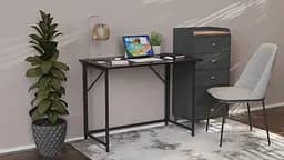 Стіл розкладний Моріс Ferrum-decor 750x1000x600 Чорний метал ДСП Венге Магія 16 мм (FRD-105402) - мініатюра 5