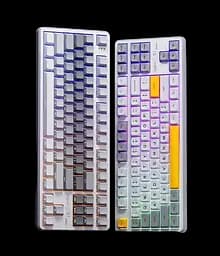 Клавіатура INPHIC K87 Black-Gold Switch Side Printed Gradient Grey - мініатюра 3