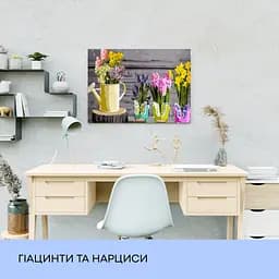 Набір для розпису по номерах "Гіацинти та нарциси" 40*50 см - мініатюра 3