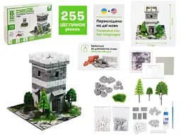 Будівельний набір для творчості з міні-цеглинок BLOCKY Лісова Вежа, Strateg