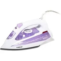Утюг Holmer HIT-2430, Purple, 2400W, тефлон, паровой удар 120 г/мин, постоянная подача пара 30 г/мин, вертикальная отпарка, очистка от накипи