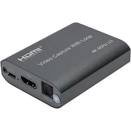 Карта видеозахвата PowerPlant HDMI USB3.0 4k/60hz внешняя (HDVC8)