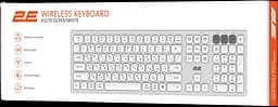 Клавіатура бездротова 2E KS270 Silver/White (2E-KS270WBWH_UA)