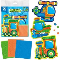 Набір для творчості Vladi Toys м'яка мозаїка Транспорт VT4511-10  - мініатюра 4