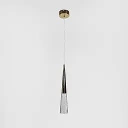 Подвес золотой с прозрачным элементом с эффектом пузырьков воды Line F | Ст. A264-60*360 AB