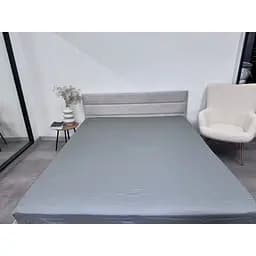 Простыня Ecotton Natural Grey на резинке сатин 120х200 см серая (24855)