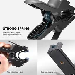Тримач для телефона U-select Clamp Phone Mount with Adjustable Gooseneck UV-2997 MP-4 Black - мініатюра 6