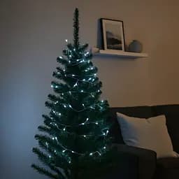 Новогодняя гирлянда комнатная нить GarlandoPro 10 м 120 LED белый провод Белый свет W120LED10MWW