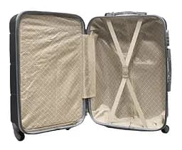 Валіза середня M ABS-пластик Milano bag 147M 66×46×29см 80л Чорний - мініатюра 4