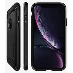 Оригінальний протиударний силіконовий чохол Spigen Rugged Armor Matte Black для iPhone XR (064CS24871) - мініатюра 4